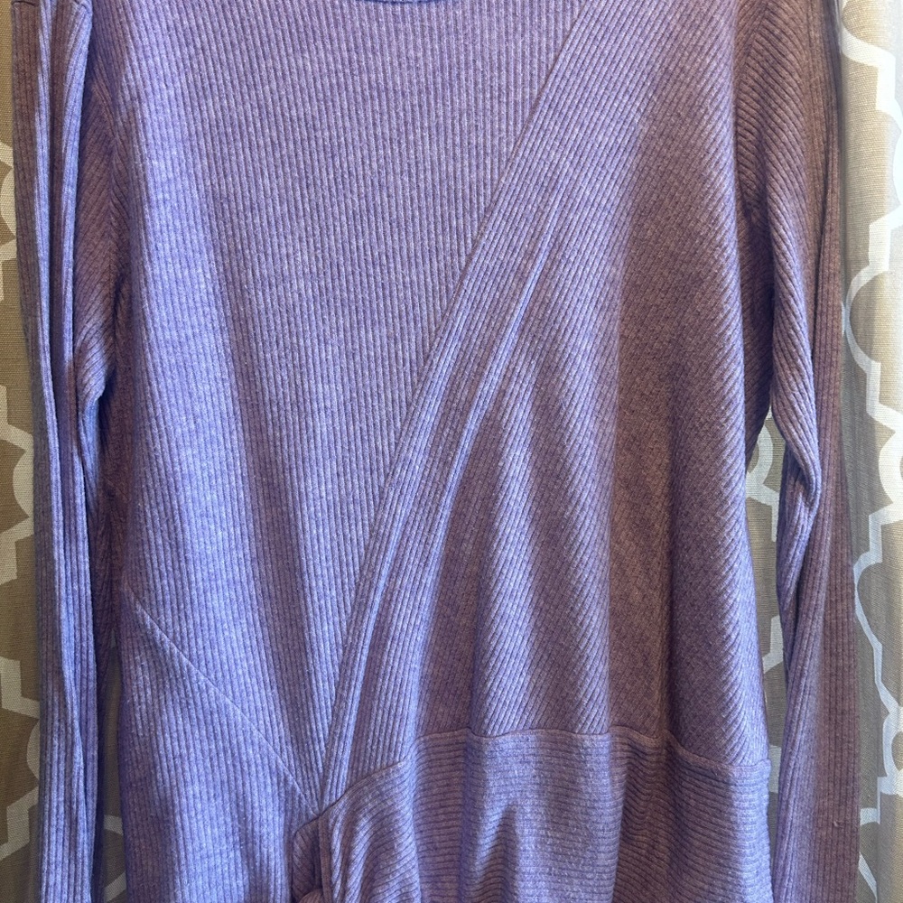 Simply Vera Vera Wang Lavender Ribbed Top
